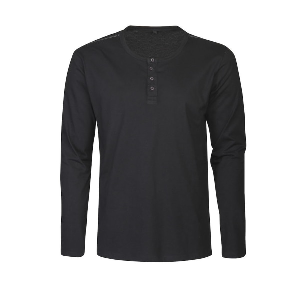 James Harvest Mens Stoneton Melange Långärmad Sweatshirt XL Black XL
