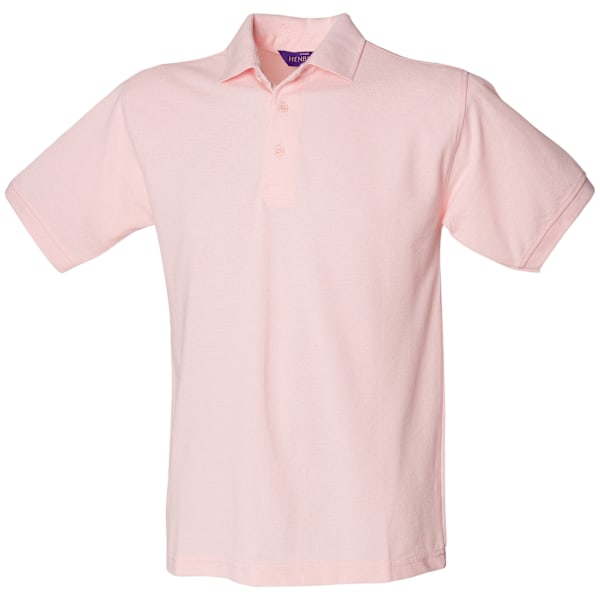 Henbury Herr Kortärmad 65/35 Pique Poloskjorta M Rosa Pink M