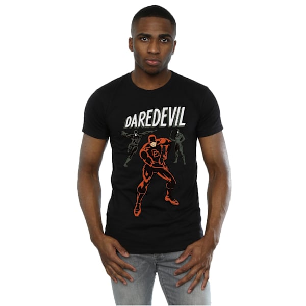 Marvel Herr Daredevil Pose T-shirt S Svart Black S