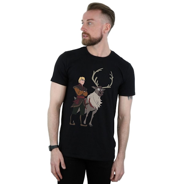 Disney Herr Frozen 2 Sven Och Kristoff T-shirt 4XL Svart Black 4XL