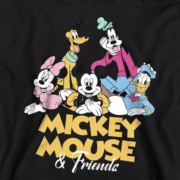 Mickey Mouse & Vänner Barn/Kids Hoodie 5-6 År Marinblå Navy 5-6 Years