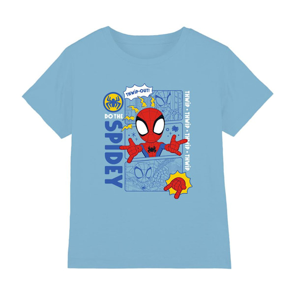 Spidey och hans fantastiska vänner Barn T-shirt Thwip Out Sky Blue 7-8 Years