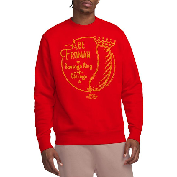 Ferris Buellers lediga dag Unisex Vuxen Abe Froman Sweatshirt L R Red L
