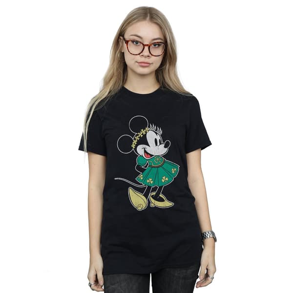 Disney Dam Minnie Mouse St Patrick´s Day Kostym Bomull Black L
