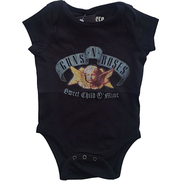 Guns N Roses Barn/Barn Sweet Child O´Mine Babygrow 3-6 Mon Black 3-6 Months