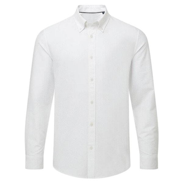 Asquith & Fox Oxford Långärmad Formell Skjorta för Män M Vit White M