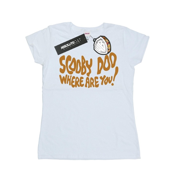 Scooby Doo Dam/Damer Var Är Du Spöklik Bomull T-shirt L White L