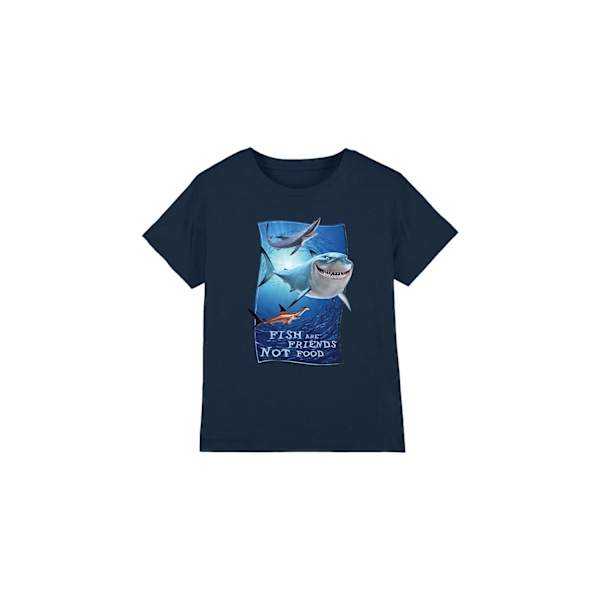 Hitta Nemo Barn/Kids Fiskar Är Vänner T-Shirt 7-8 År Navy 7-8 Years