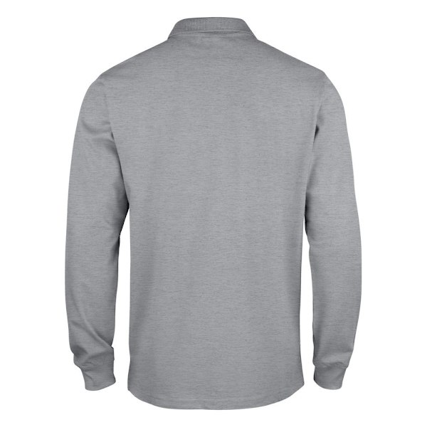 Clique Classic Lincoln Melange Långärmad Poloskjorta 4XL Grey 4XL