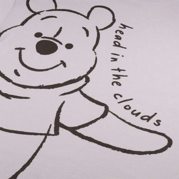 Winnie the Pooh Dam/Damhuvud I Molnen Pyjamas Topp S L Lavender/Black S