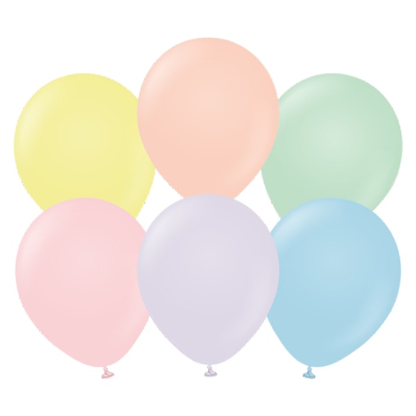 Kalisan Macaron Latex Ballong (Pack med 100) One Size Multicolou Multicoloured One Size