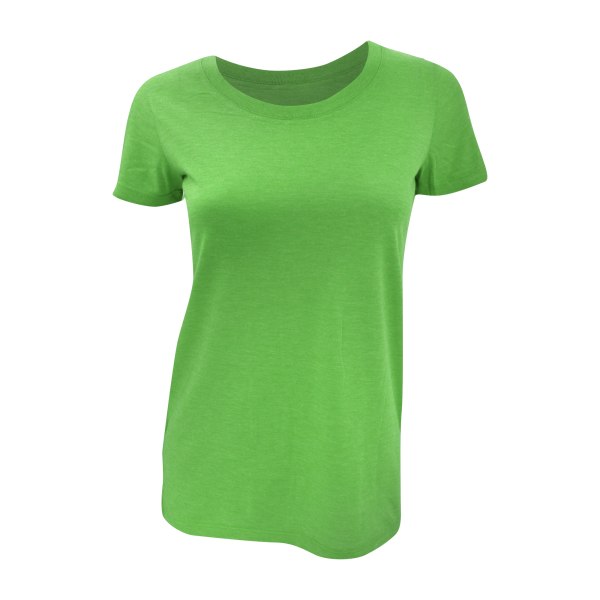 Bella Dam/Dam Triblend T-shirt med rund hals XL Grön Triblen Green Triblend XL