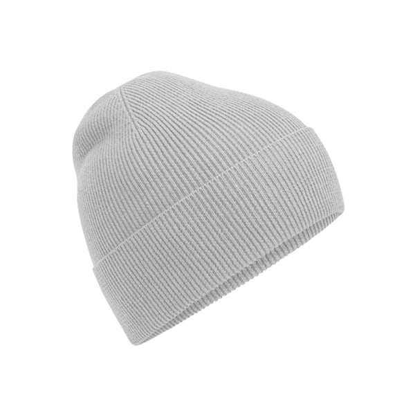 Beechfield Unisex Vuxen Stickad Ekologisk Bomull Mössa En Storlek Light Grey One Size