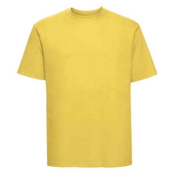 Russell Herr T-shirt i Ringspun Bomull, Klassisk, Storlek L, Gul Yellow L