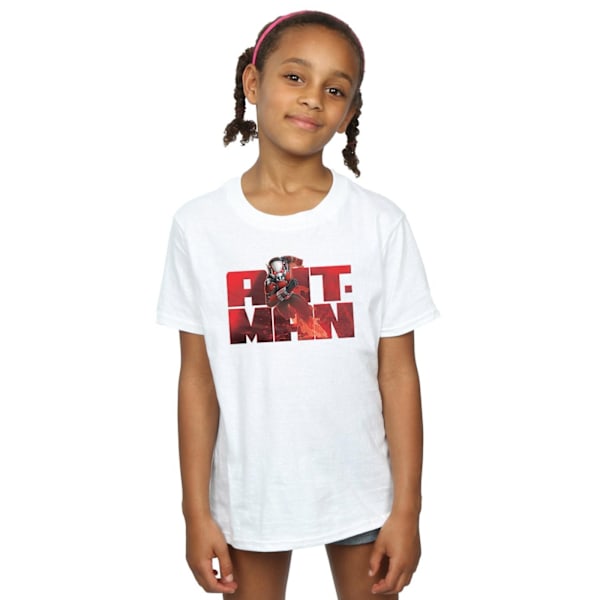 Marvel Girls Ant-Man Running Bomull T-shirt 5-6 år Vit White 5-6 Years