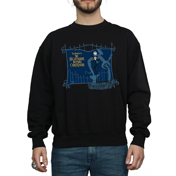 Disney Herr Nightmare Before Christmas Jack And The Well Sweatshirt Black M