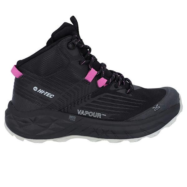 Hi-Tec Mens Fuse Trail Vattentäta Mid Cut Tränare 4 UK Svart/C Black/Cool Grey/Cyclamen 4 UK