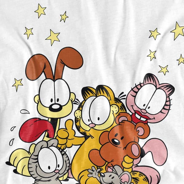 Garfield Herr Vänner Är Bäst T-Shirt S Vit White S