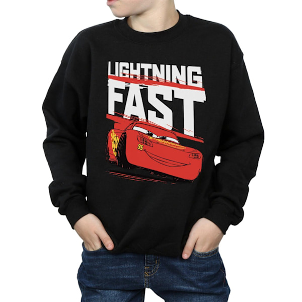 Cars Boys Lightning Fast Bomullströja 9-11 År Svart Black 9-11 Years