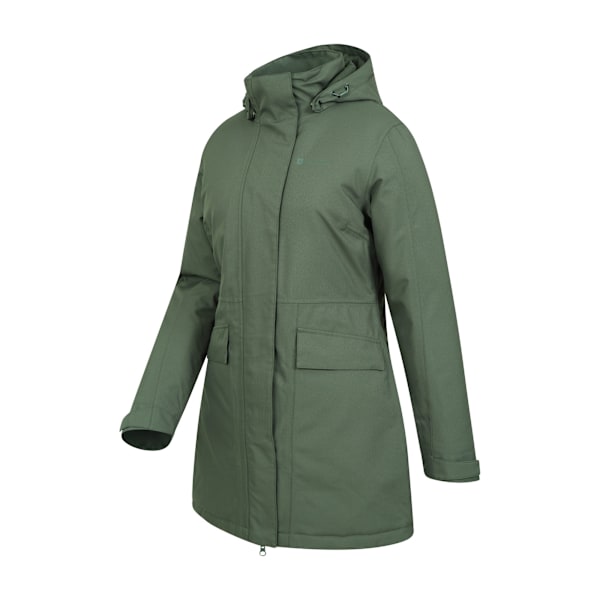 Mountain Warehouse Dam/Damer Regn On Vattentät Vadderad Jacka Khaki Brown 12 UK
