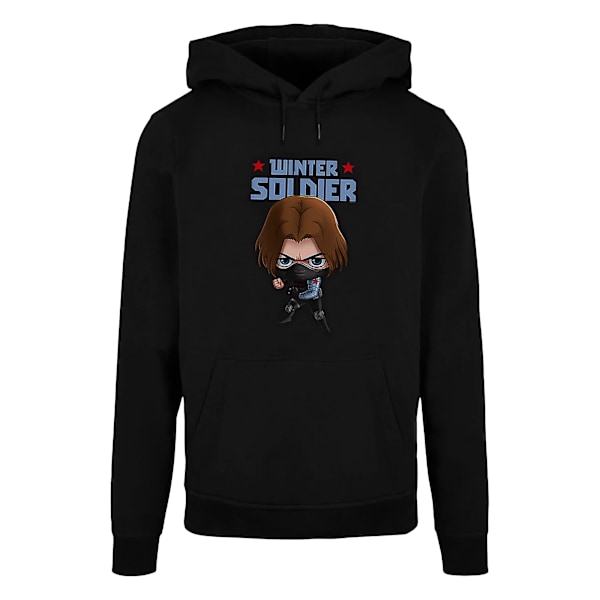 Marvel Dam/Kvinnors Vinter Soldier Bucky Toon Hoodie S Svart Black S