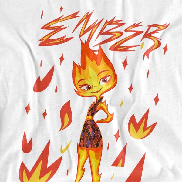 Elemental Unisex Vuxen Ember Fire T-Shirt M Vit White M