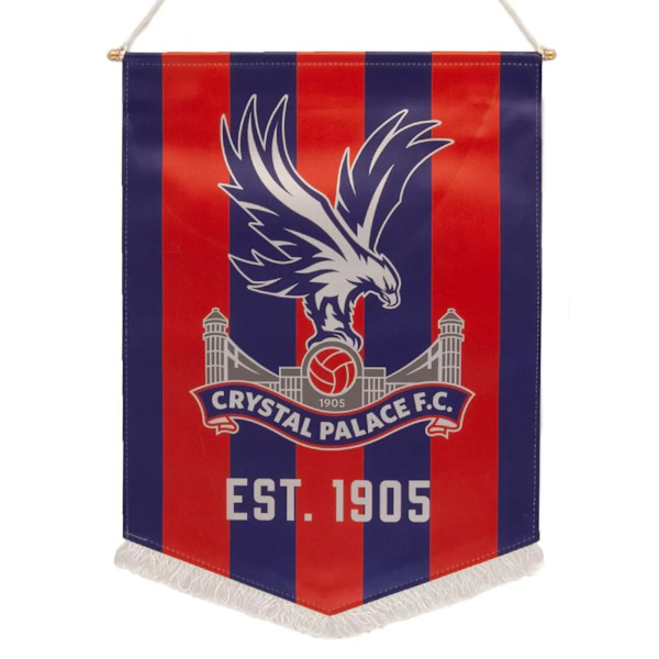 Crystal Palace FC Crest Vimpel En Storlek Blå/Röd Blue/Red One Size