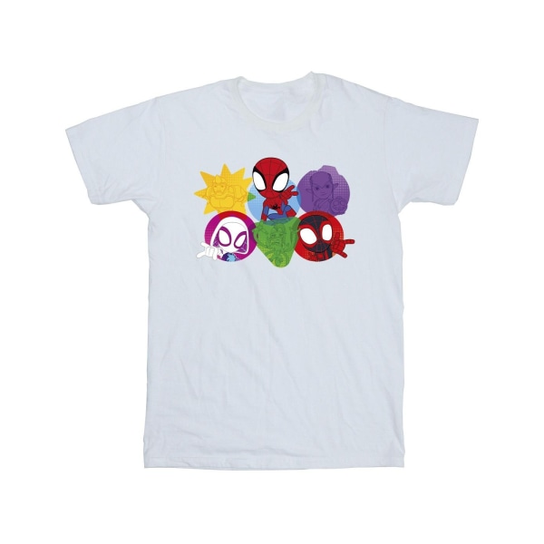 Marvel Boys Spidey And His Amazing Friends Faces T-shirt 12-13 White 12-13 Years
