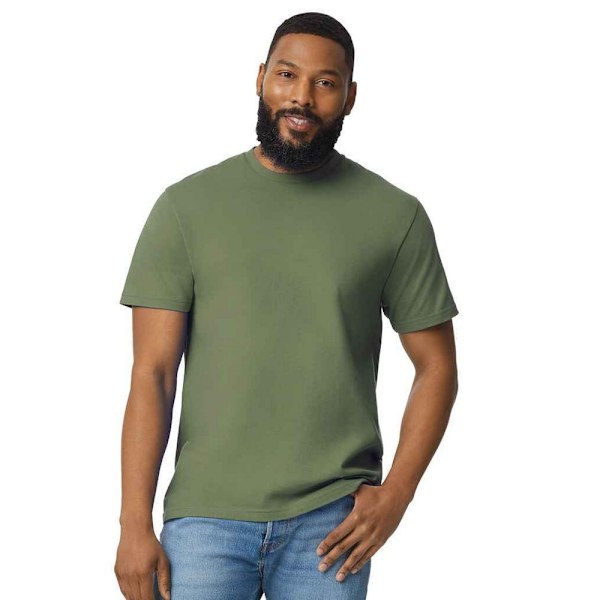 Gildan Herr Bomull Lätt T-shirt S Militärgrön Military Green S