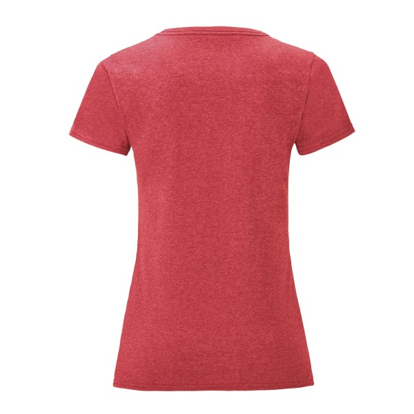 Fruit of the Loom Dam/Damer Iconic Heather T-shirt 16 UK Röd Red 16 UK