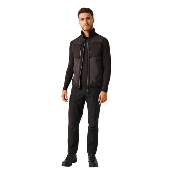 Regatta Herr E-Volve Stretch Hybrid Body Warmer M Ask/Svart Ash/Black M