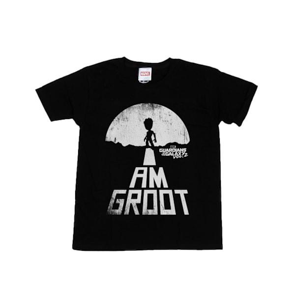 Marvel Boys Guardians Of The Galaxy I Am Groot Vit T-shirt 9- Black 9-11 Years