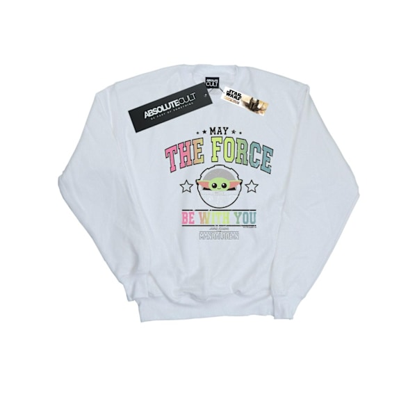 Star Wars Dam/Damer The Mandalorian The Force Collegiate Sweatshirt White M