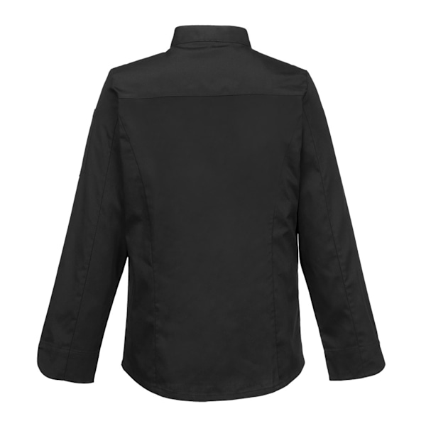 Premier Unisex Cuisine Långärmad Kockjacka (2-pack) 4XL Black 4XL