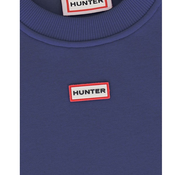 Hunter Dam/Dam Tina Logotyp Crew Neck Crop Sweatshirt S Natt Night Sky S