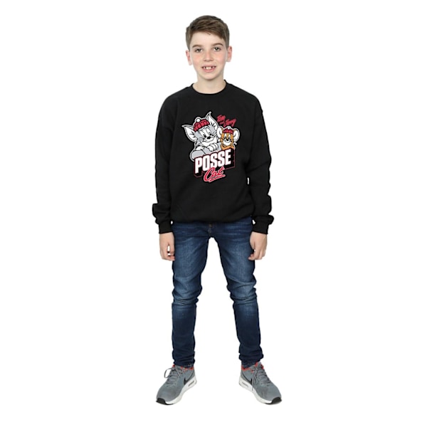 Tom And Jerry Boys Posse Cat Sweatshirt 5-6 år Svart Black 5-6 Years