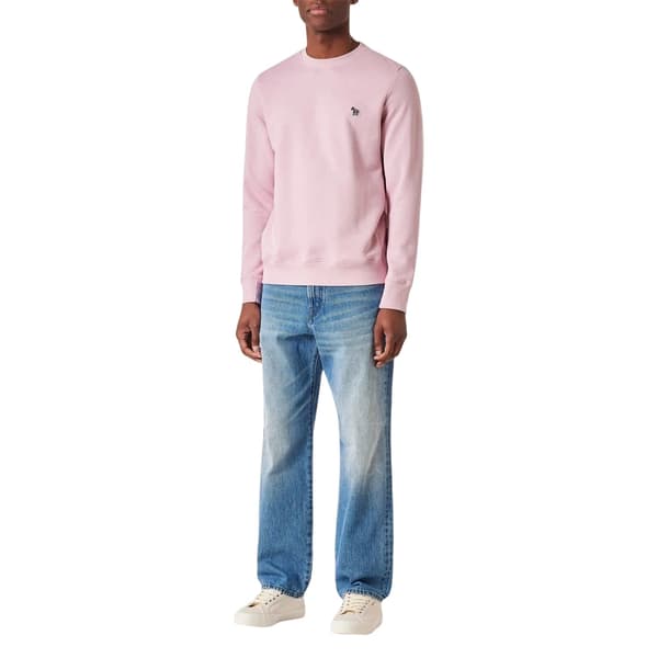Paul Smith Herr Zebra Crew Neck Sweatshirt S Rosa Pink S
