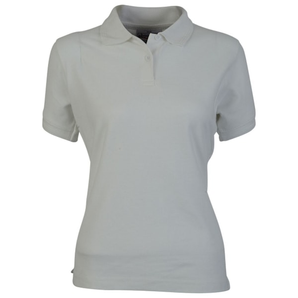 Absolute Apparel Elegant figursydd pikétröja för dam, storlek 48-50 White 22 UK - 24 UK