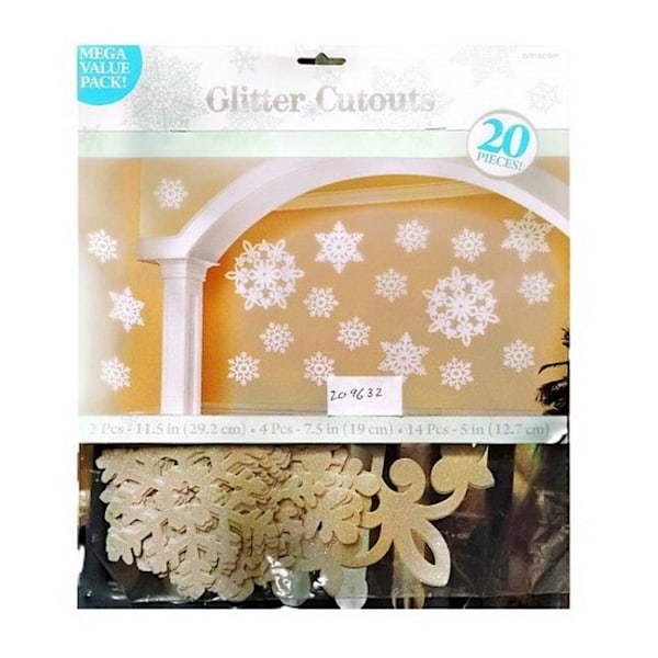 Amscan Cut Out Juldekoration (20-pack) One Size Brun Brown/White One Size