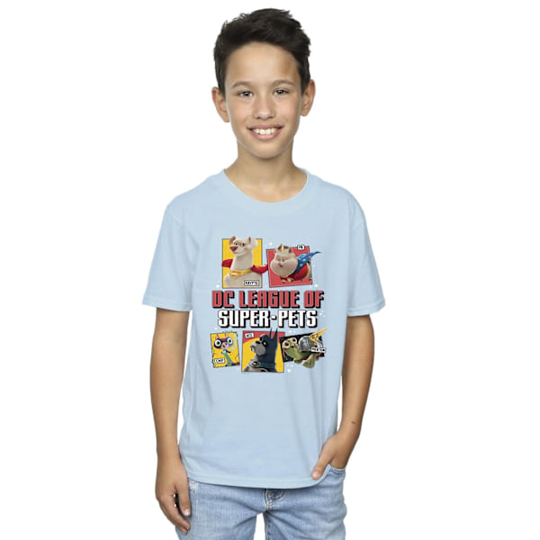 DC Comics Boys DC League Of Super-Pets Profil T-Shirt 3-4 År Baby Blue 3-4 Years