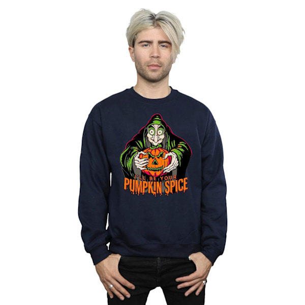 Disney Herr Pumpkin Spice Evil Queen Villains Sweatshirt 3XL Marinblå Navy Blue 3XL