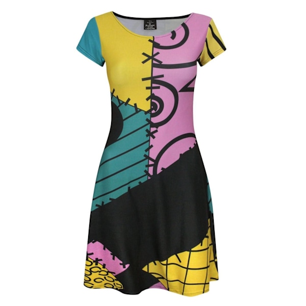 Nightmare Before Christmas Damdräkt för kvinnor/damer Sally Kostymklänning M Multicoloured M