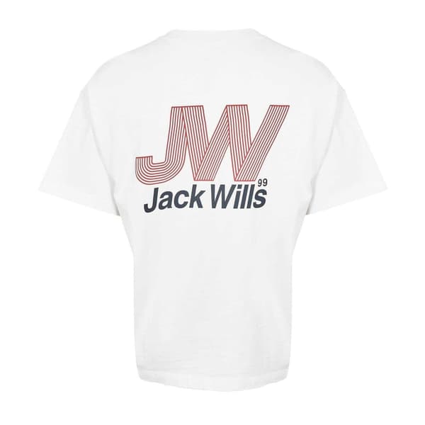Jack Wills Herr T-shirt med text S Vit White S