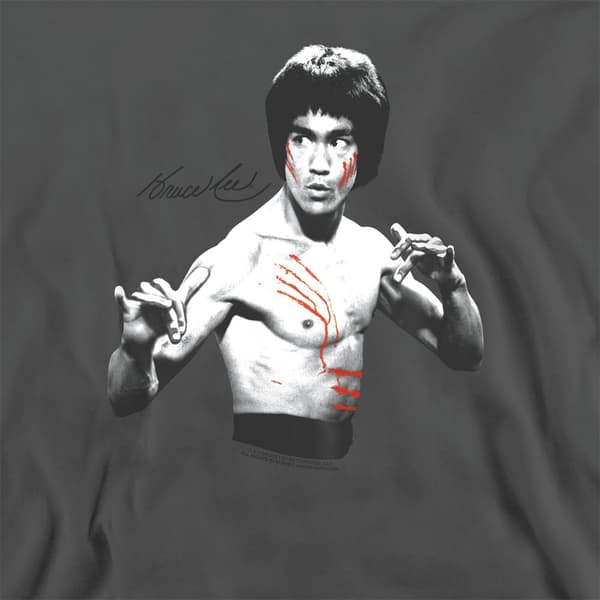 Bruce Lee Unisex Vuxen Final Confrontation Sweatshirt S Charcoa Charcoal S