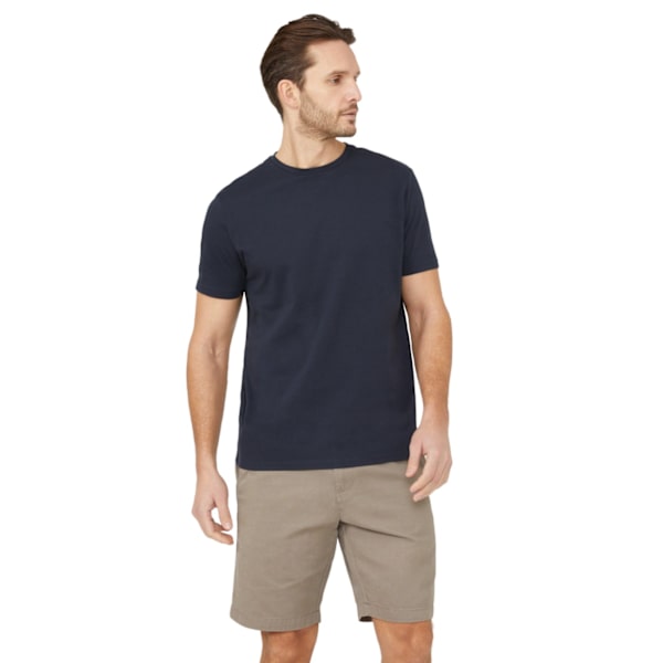 Maine herr enfärgad bomull T-shirt med rund hals S marinblå Navy S
