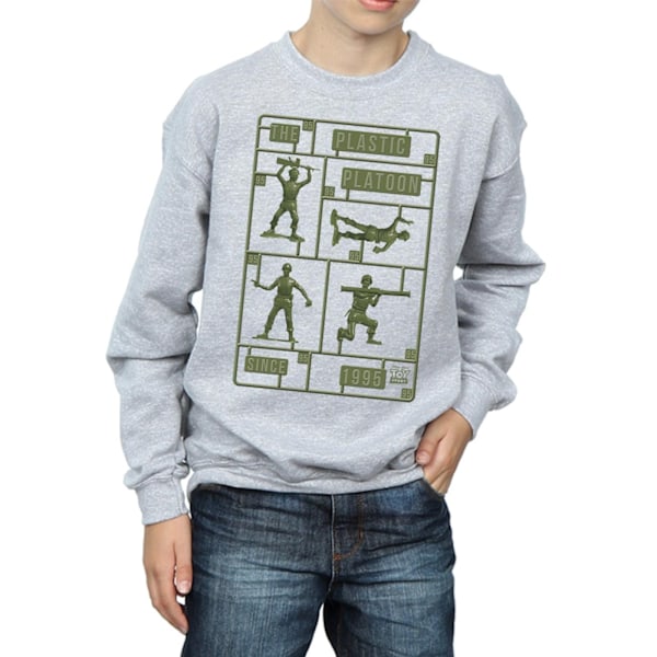 Disney Boys Toy Story The Plastic Platoon Sweatshirt 7-8 år Sports Grey 7-8 Years