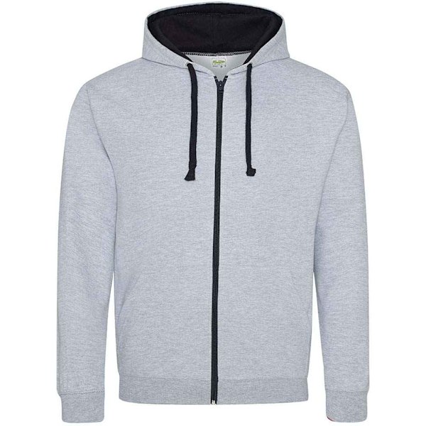 Awdis Varsity Heather Full Zip Hoodie L Heather Grey/Frenc Heather Grey/French Navy L