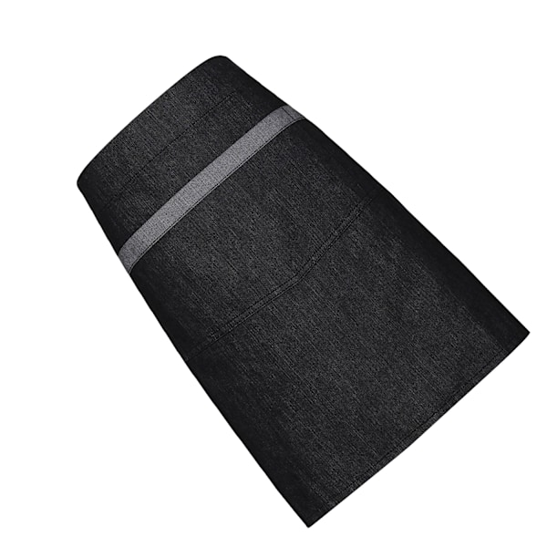 Premier Unisex Domain Kontrast Denim Midje-Förkläde En Storlek Svart Black Denim One Size