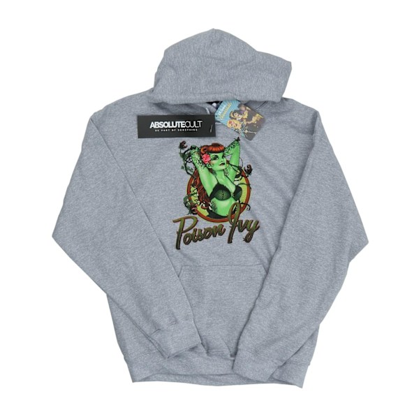 DC Comics Herr DC Bombshells Poison Ivy Badge Hoodie M Heather Heather Grey M