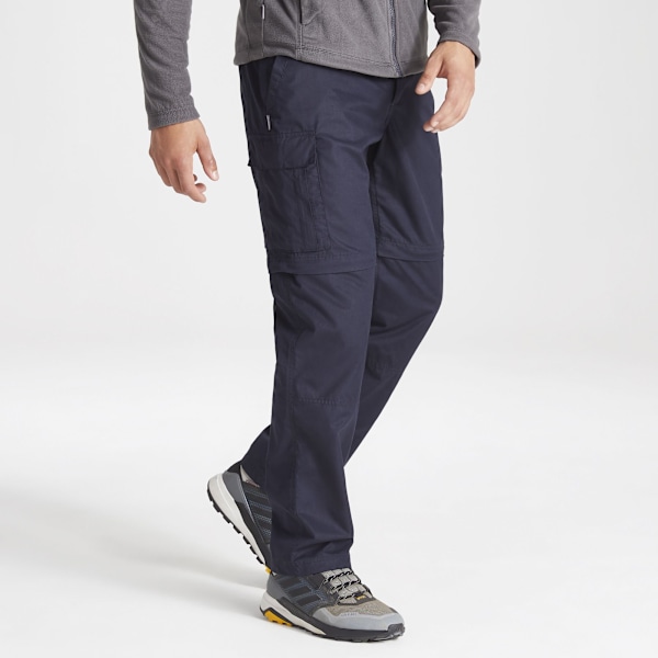 Craghoppers Mens Expert Kiwi Tailored Trousers 34S Mörkblå Dark Navy 34S